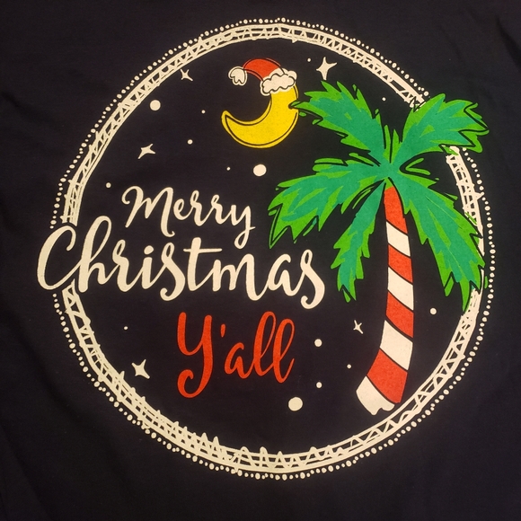 NWOT Merry Christmas Y'all LS Tshirt - Picture 2 of 5